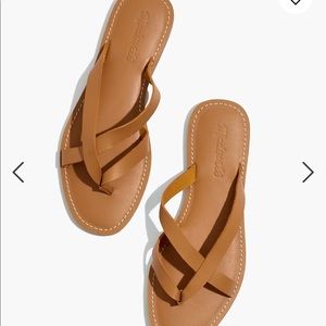 Madewell boardwalk thong sandal in size 9